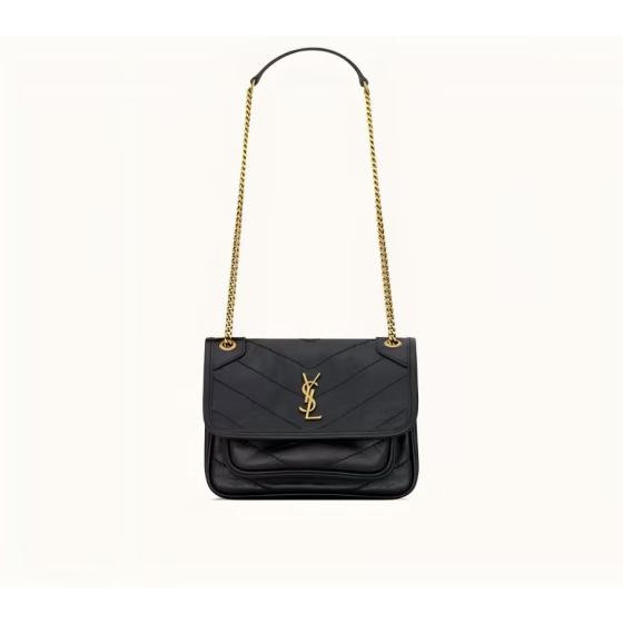 YSL 小号复古油蜡皮链条包